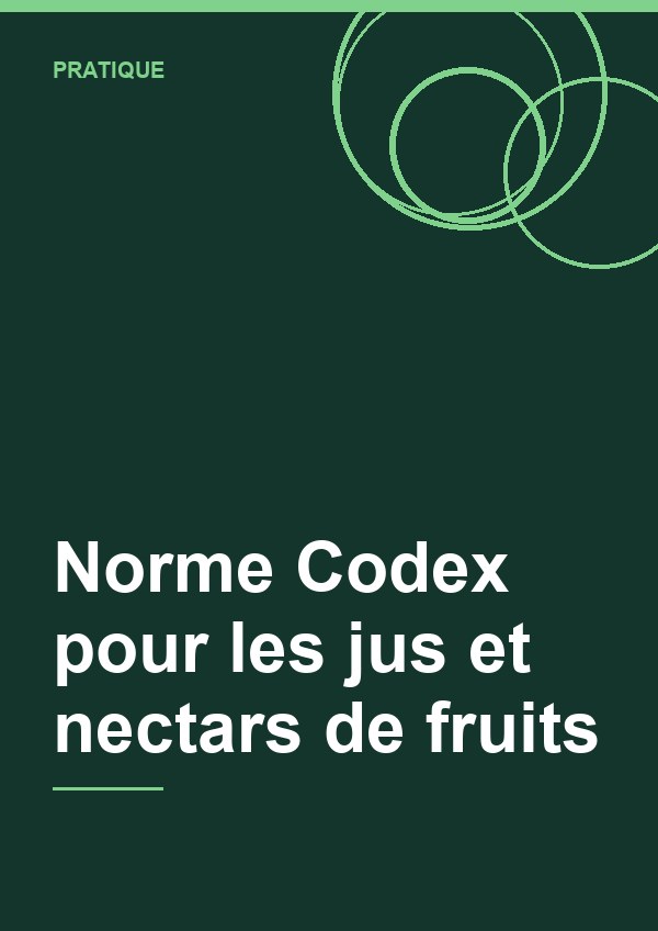 Couverture de Norme Codex pour les jus et nectars de fruits