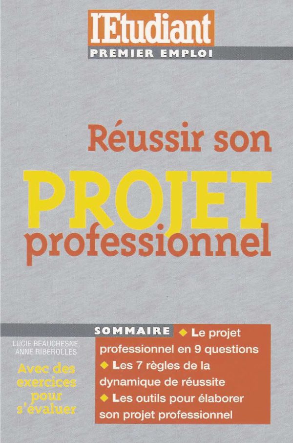 Couverture de Réussir son projet Professionnel