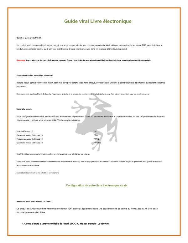 Couverture de Le guide des e-books viraux