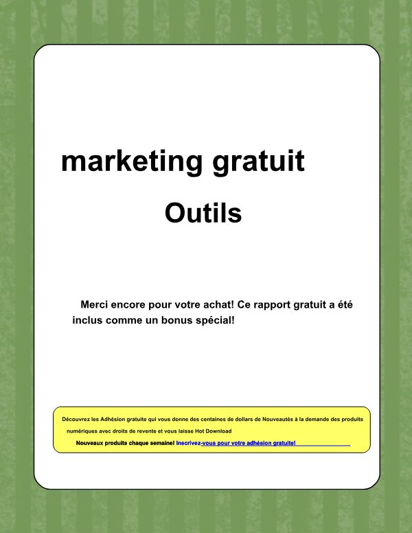 Outils de marketing gratuits