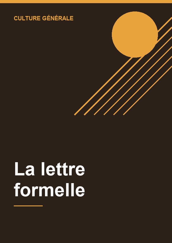 Couverture de La lettre formelle