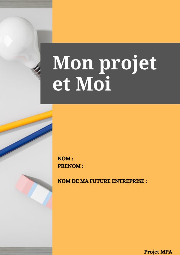 Couverture de Mon projet et moi
