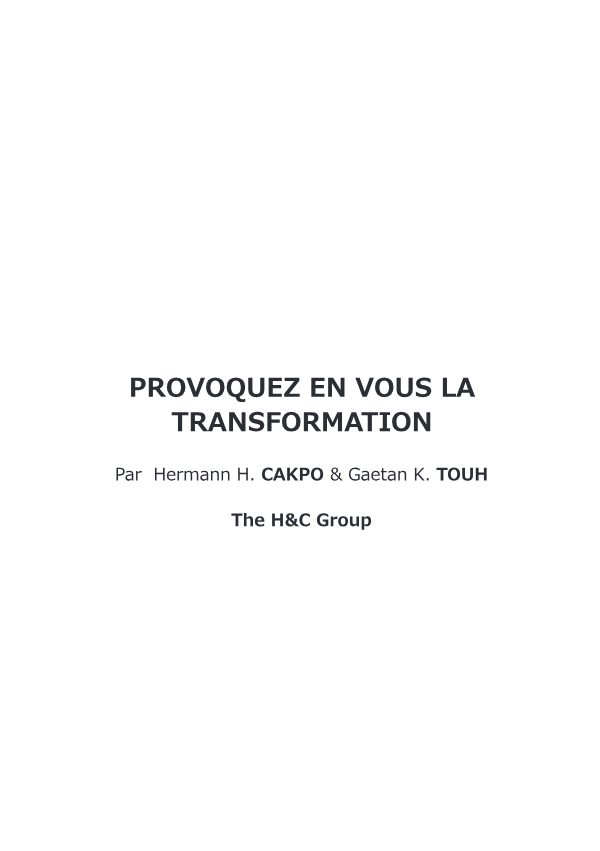 Provoauer en vous la transformation