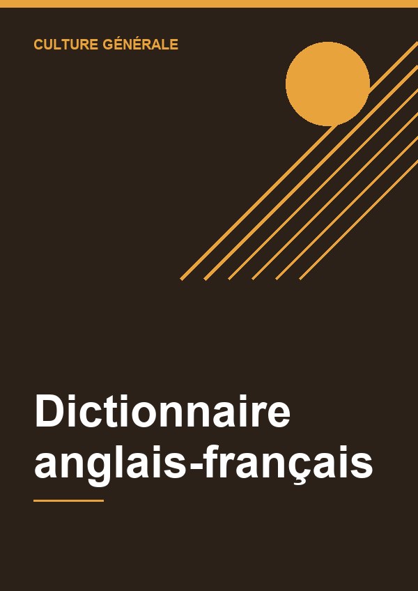 Couverture de Dictionnaire anglais-français