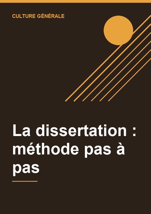 Couverture de La dissertation : méthode pas à pas