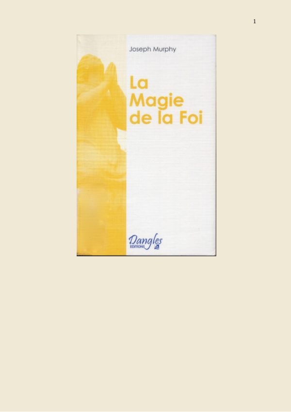 Couverture de La magie de la foi
