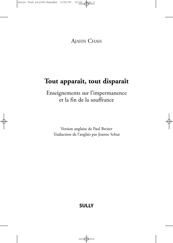 Couverture de Tout aparait tout disparait