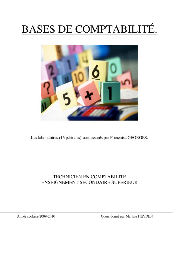 Bases de comptabilité